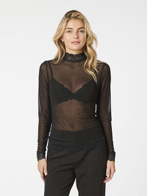 Liza Mesh Lace Blouse
