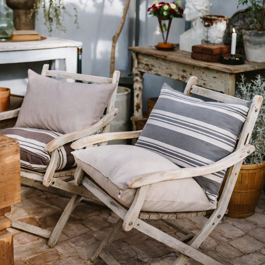 Fossflakes udend&oslash;rspude 40x60 cm. Gr&aring; stribet