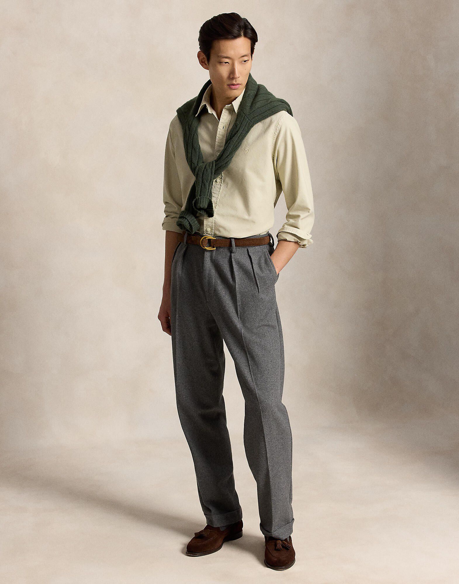 Custom Fit Garment-Dyed Oxford Shirt