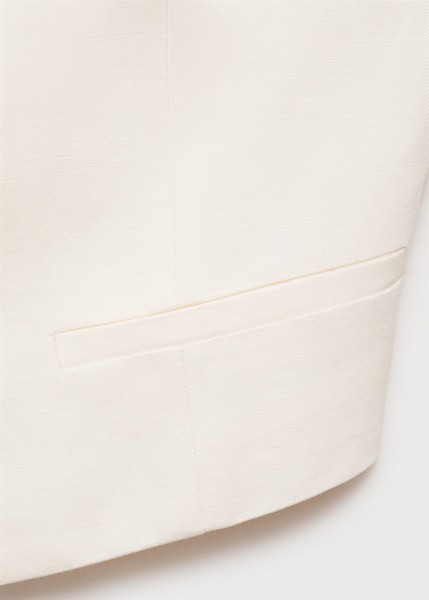 Linen-blend suit waistcoat