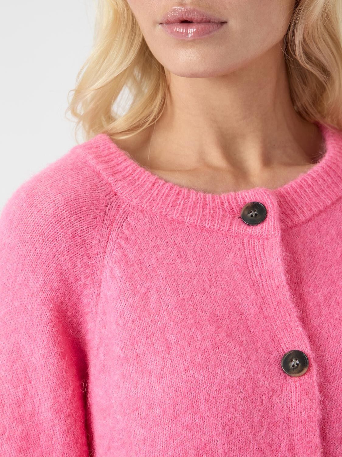 YASJOHI LS WOOL BLEND CARDIGAN S. N