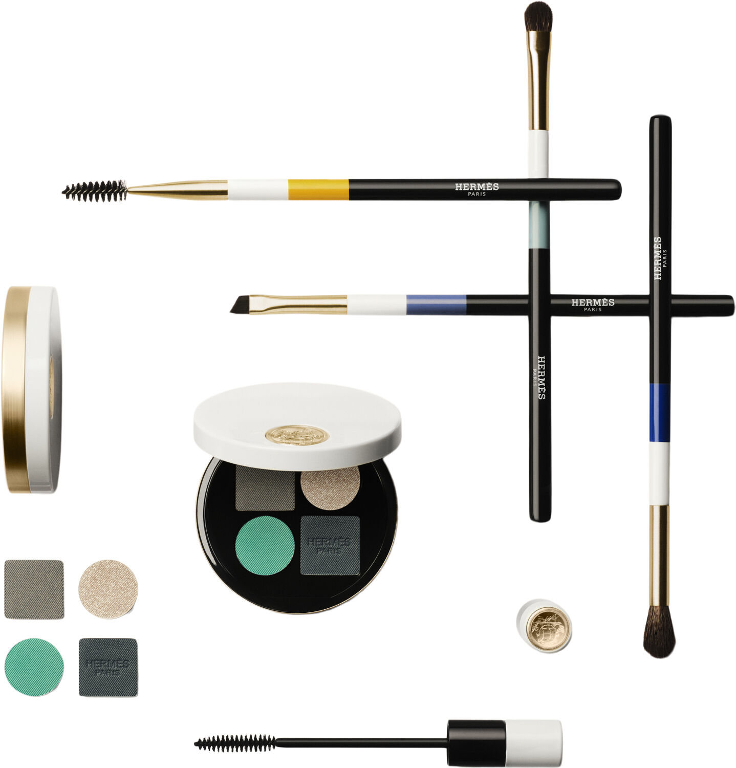 Ombres d'Herm&egrave;s, powder quartet for the eyes, Ombres V&eacute;g&eacute;tales