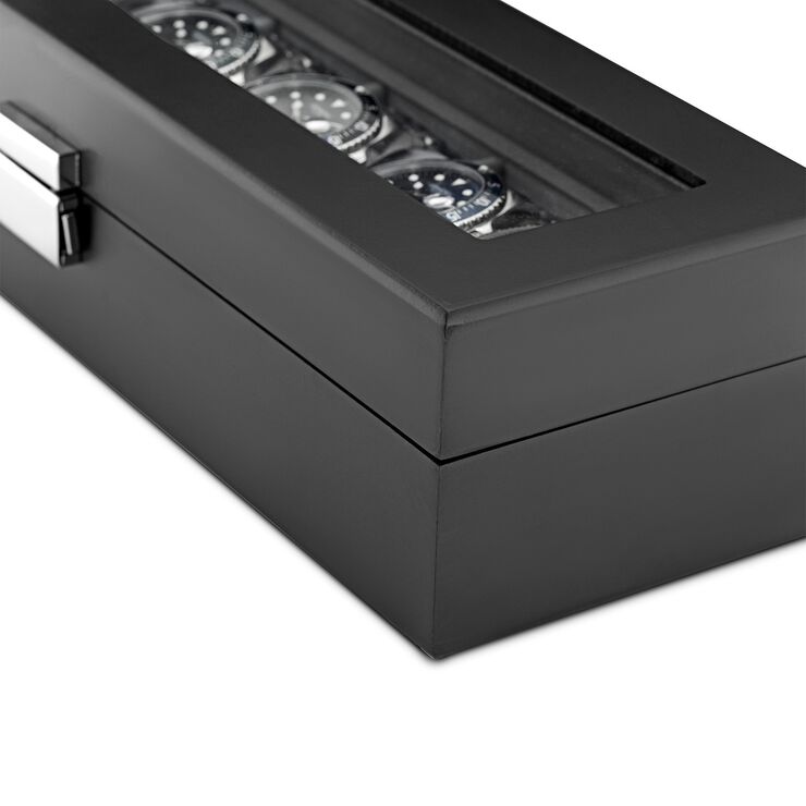 Watch Box 6 Watches Black Wood DIT0