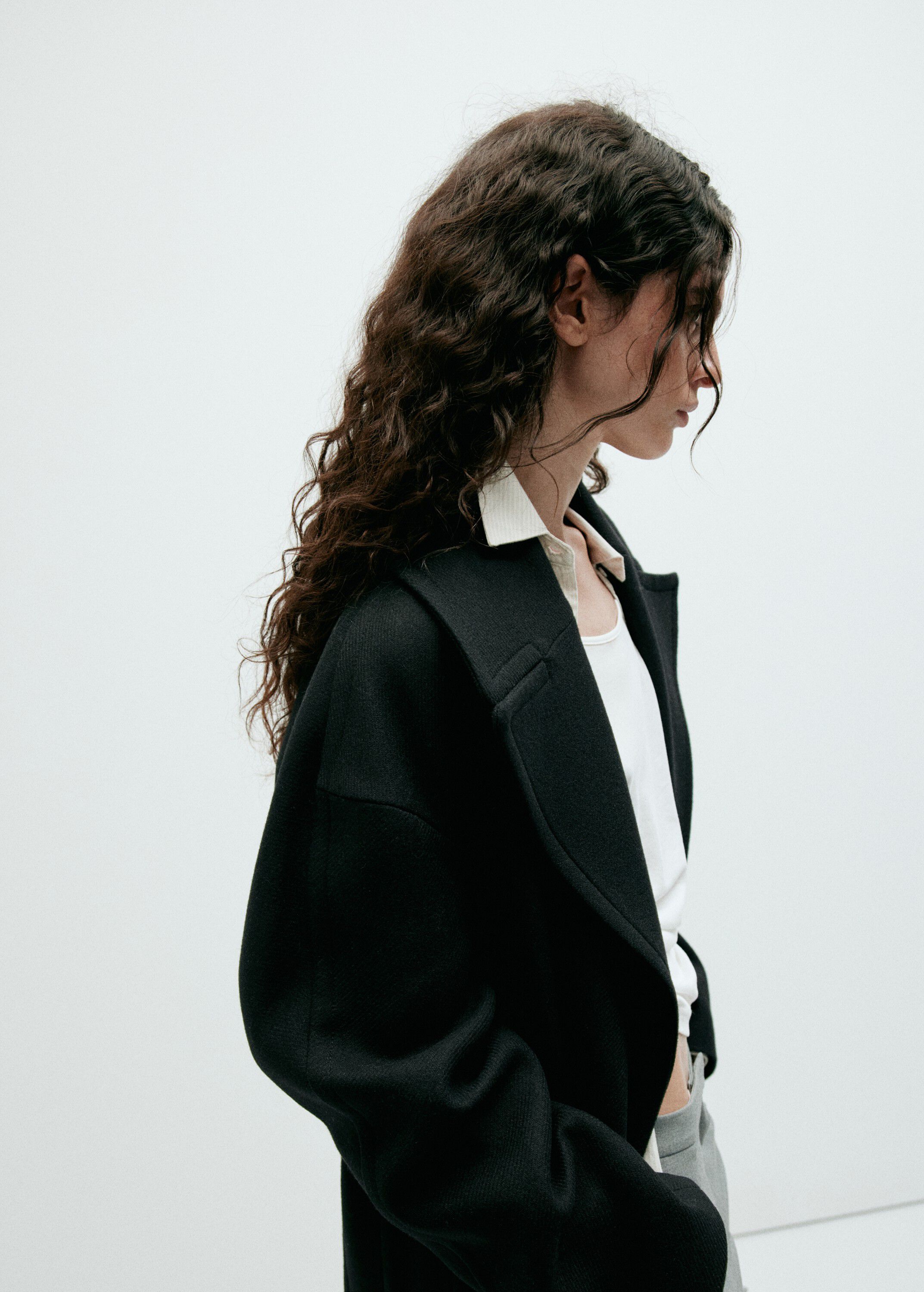 Manteco wool coat with belt