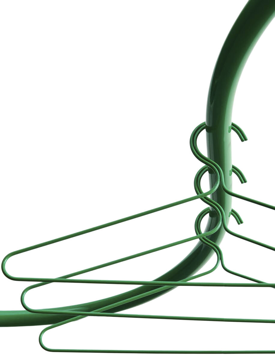 Colour Hanger-Set of 3-Jungle green