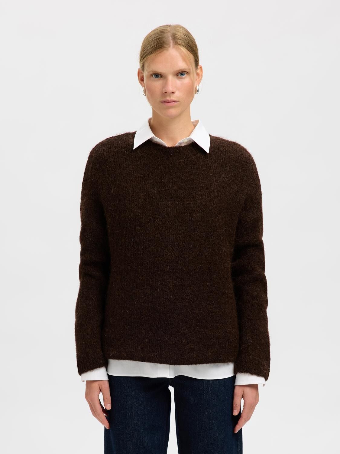 SLFGABRIELLA LS KNIT NEW O-NECK NOO