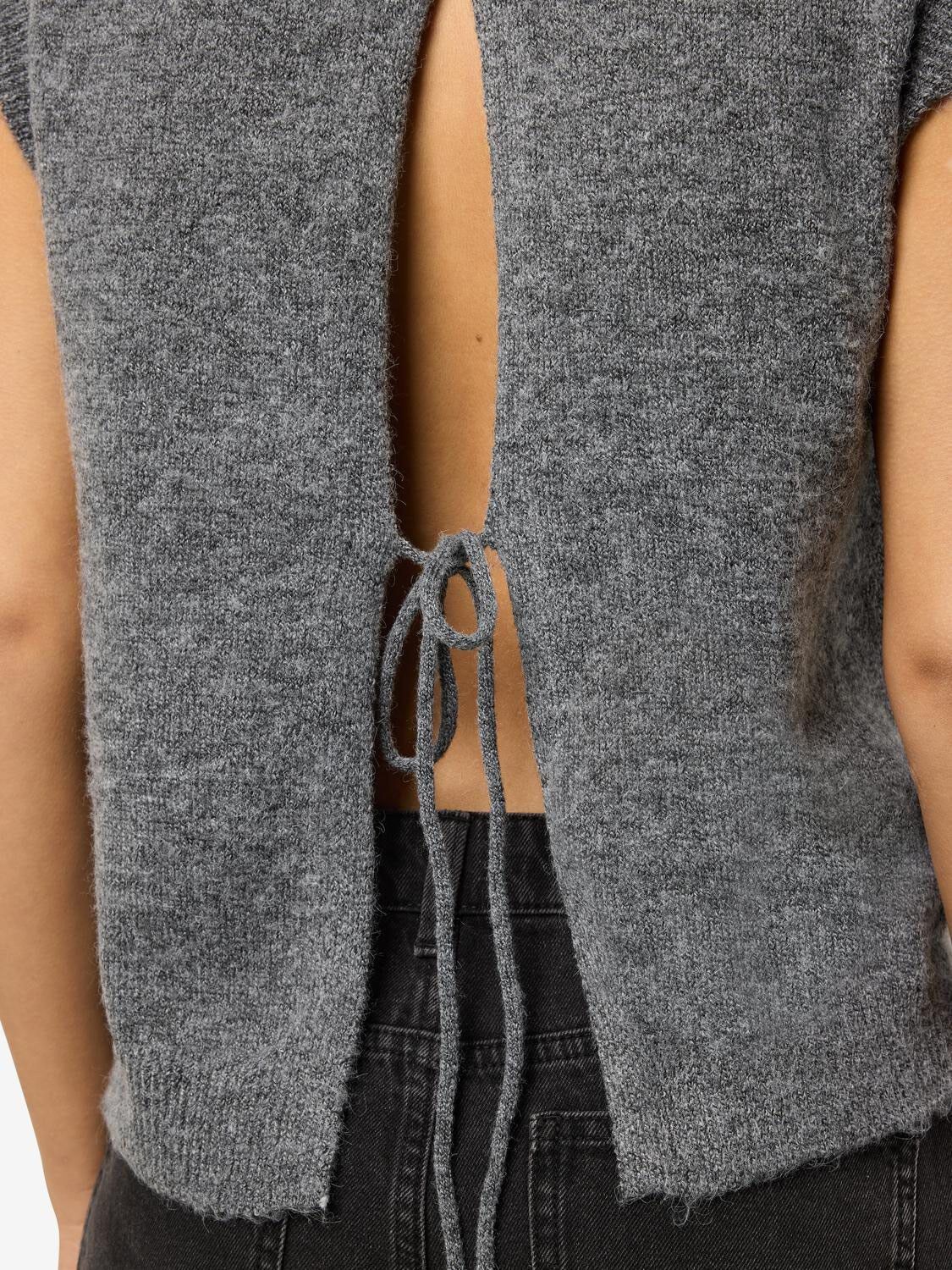 NMNOLA S/L O-NECK KNIT VEST FWD