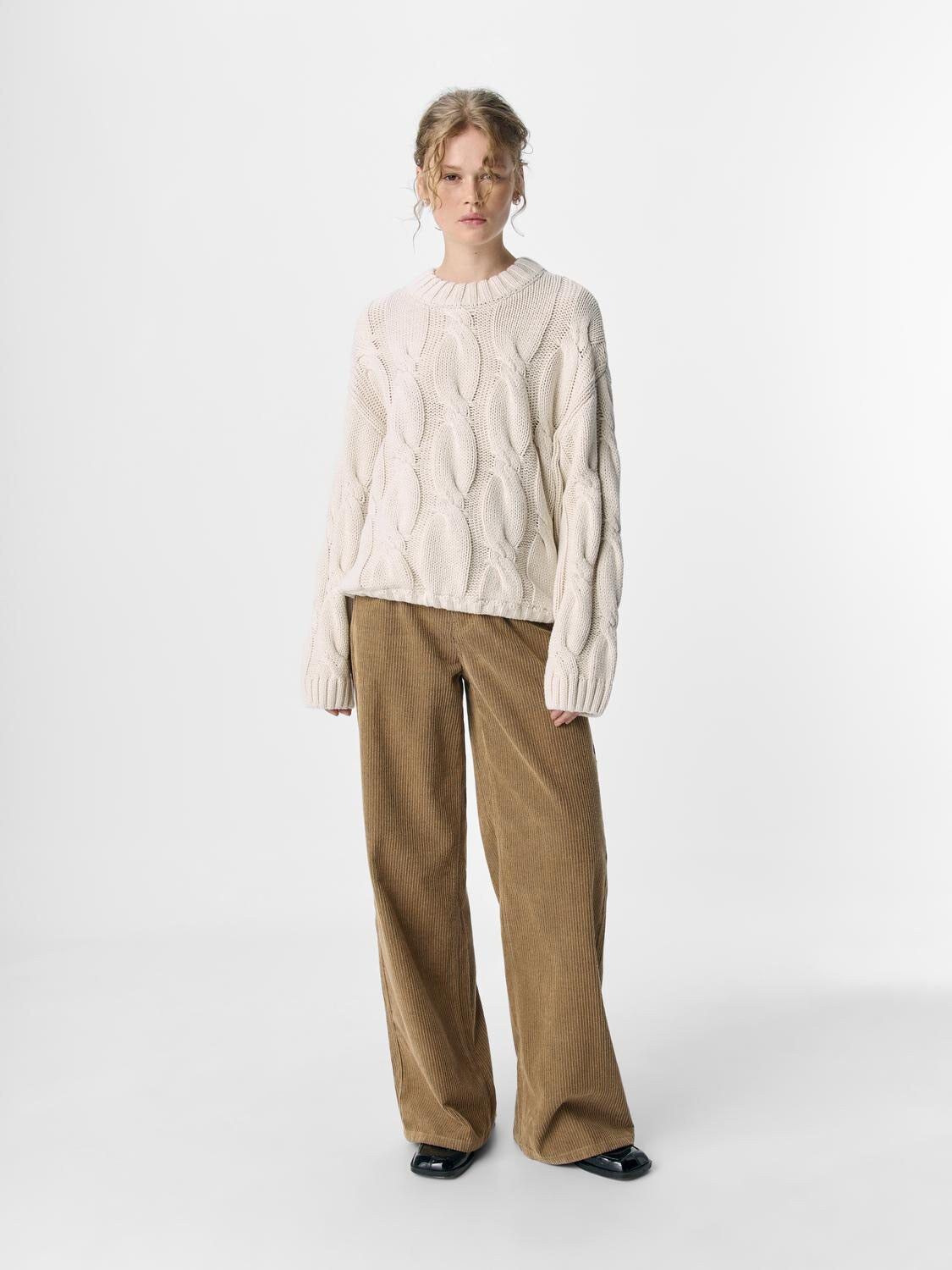 OBJBAY L/S LO KNIT PULLOVER E PA 25