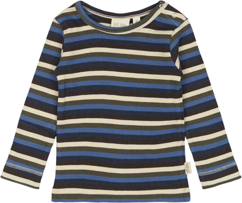T-shirt L/S Modal Multi Striped