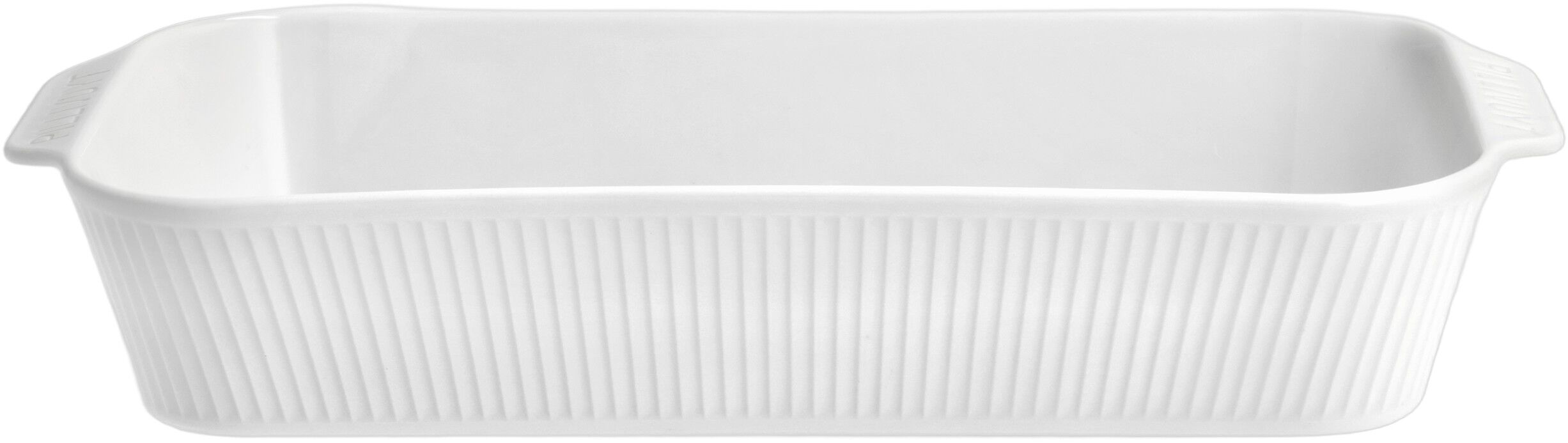 Fad dybt Pliss&eacute; 35 x 19 x 6 cm Hvid