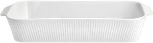 Fad dybt Plissé 35 x 19 x 6 cm Hvid