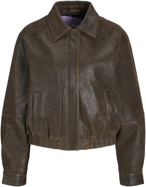 JXNOLA LEATHER BOMBER JACKET OTW