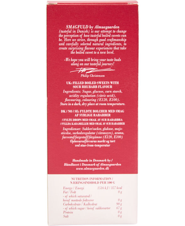 Smagfuld Gavepakning - ELSKER DIG (rød/bronze)