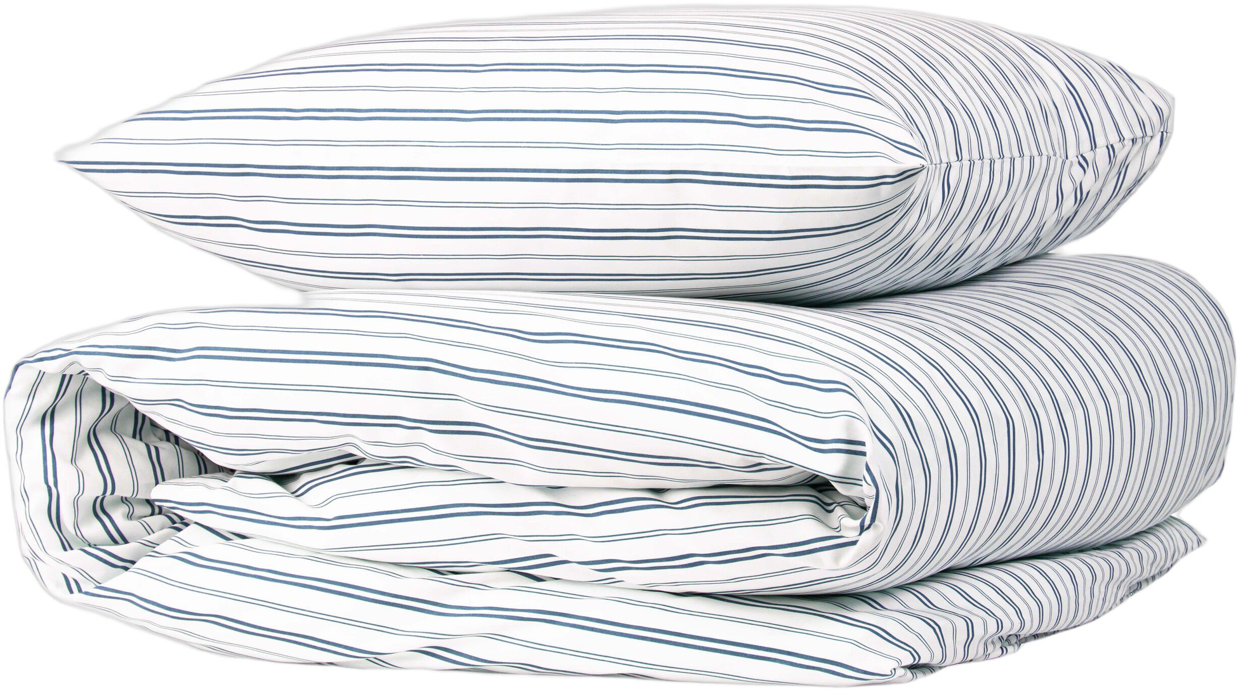 Percale stripe 140x200cm 180TC olympia blue