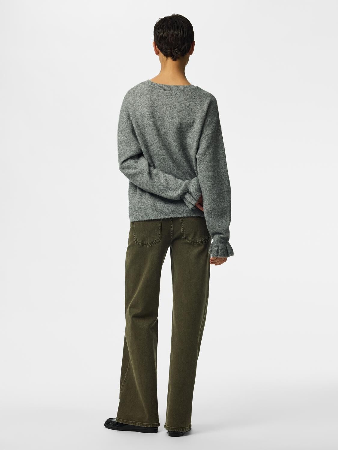 Pcsally Rev Frill Cardigan Knit Noos Bc