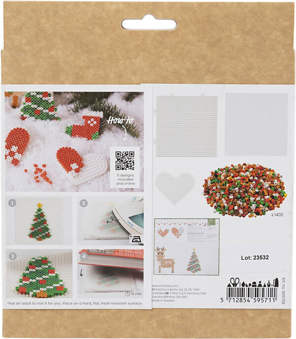 DIY Kit BioBeads , Julemand, julesok, julehjerte, juletræ o