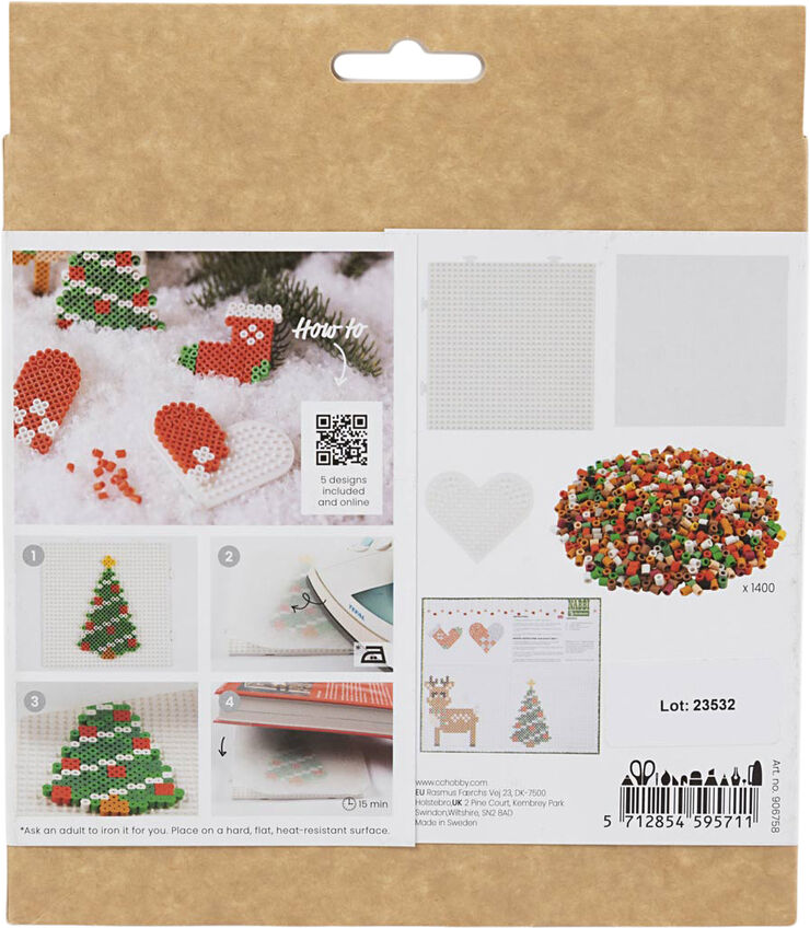 DIY Kit BioBeads , Julemand, julesok, julehjerte, juletræ o