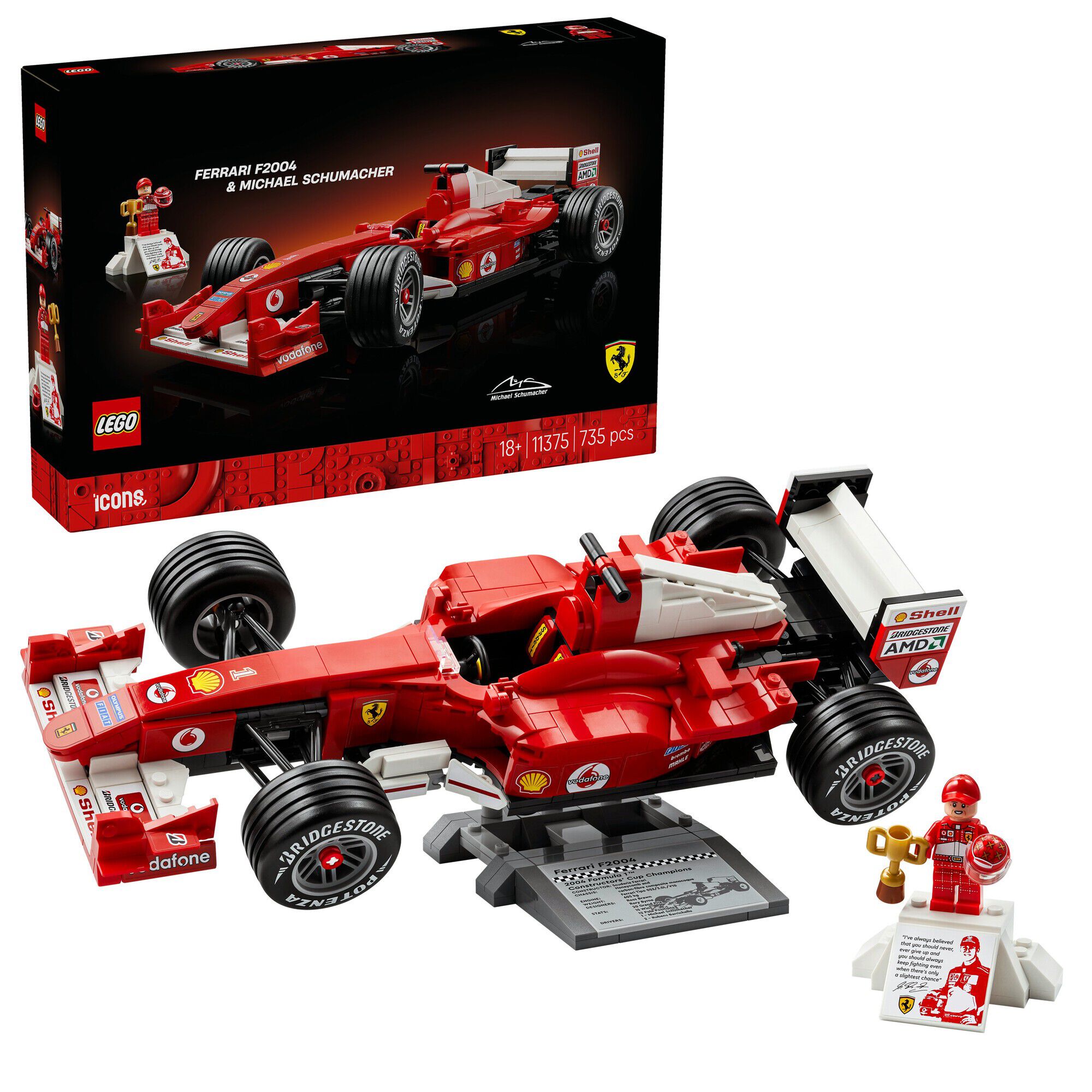 Ferrari F2004 og Michael Schumacher 11375