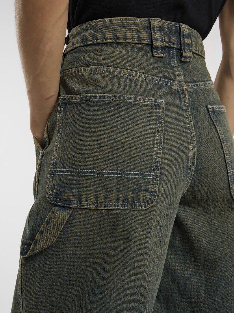 X LOOSE DENIM CARPENTER PANT W GREE