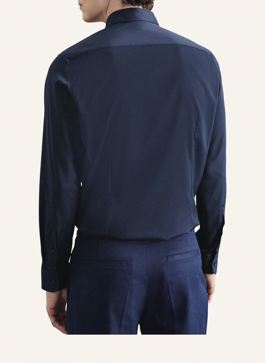 Performance shirt Slim Long sleeve Kent-Collar Uni
