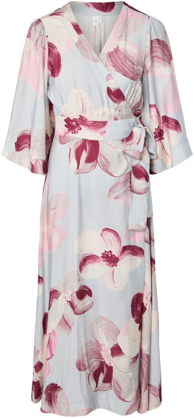 YASMARGA 3/4 WRAP LONG DRESS S. - S