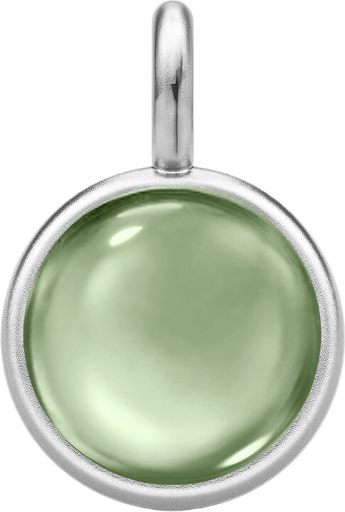 Prime Pendant - Rhodium/Green