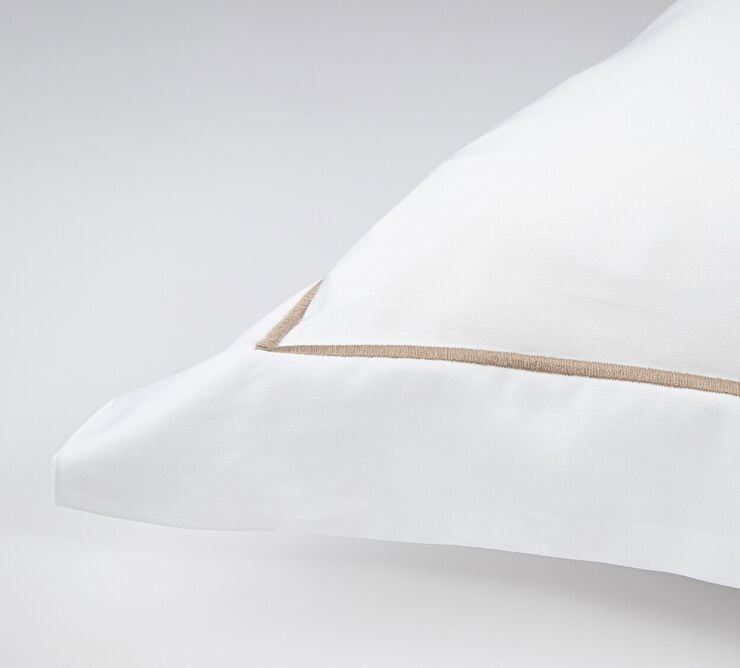 Egyptisk sengesæt 140x220 White/Beige