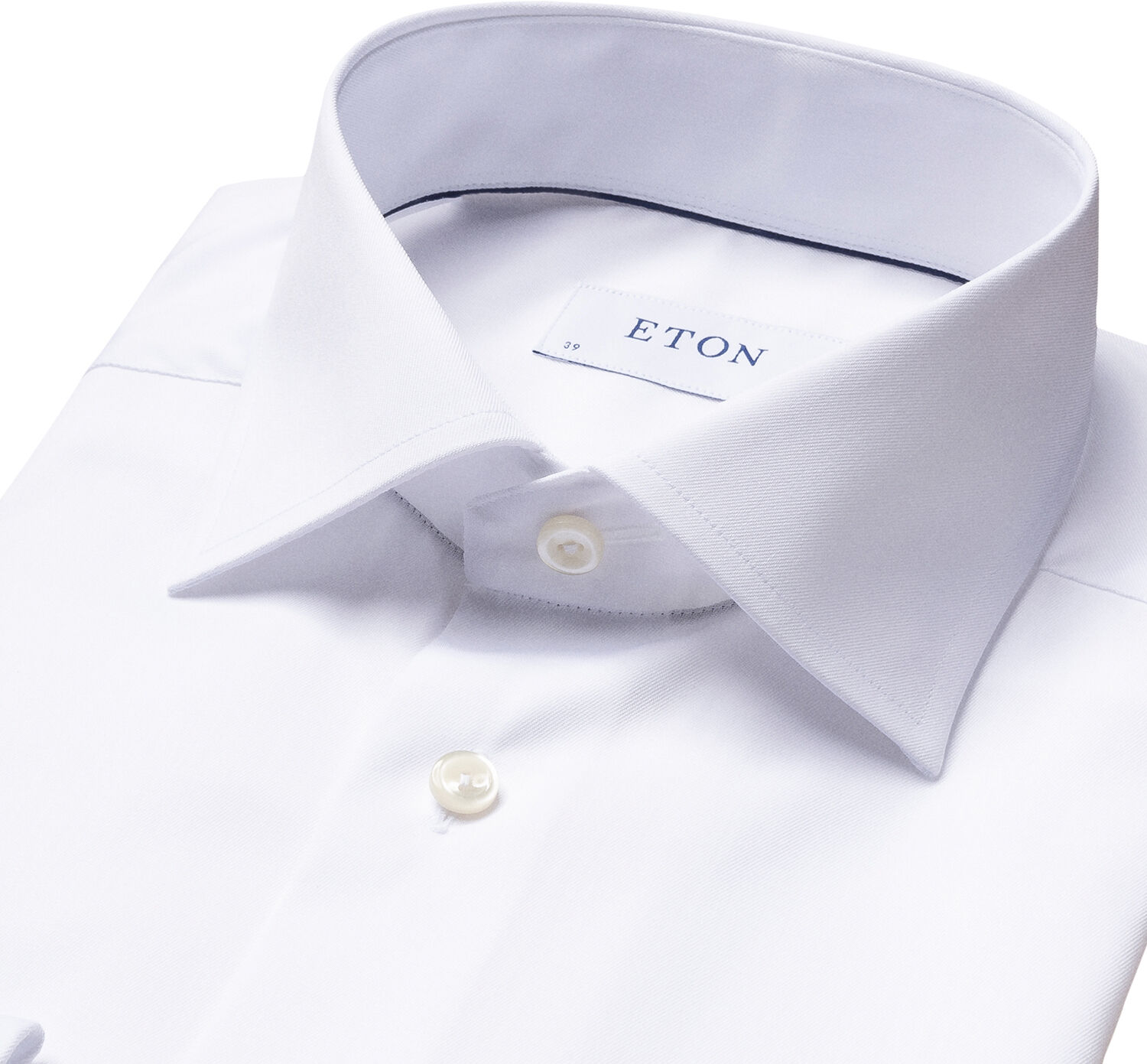 Slim Fit Light Blue Signature Twill Shirt - French cuff
