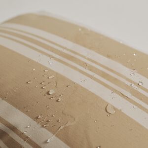 Fossflakes udend&oslash;rspude 50x50 cm. Beige stribet