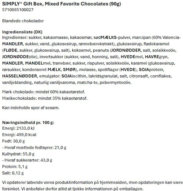 Gift Box, Simply Favorites 90g