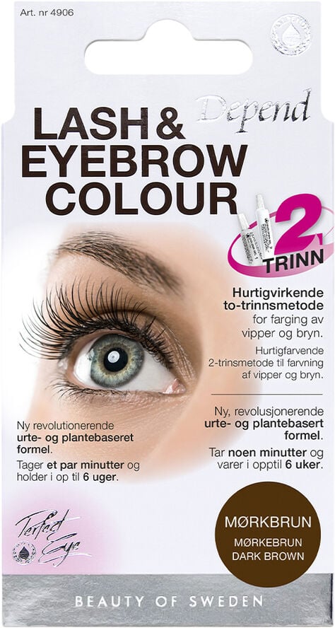 Lash/eyebrow col. Dark brown