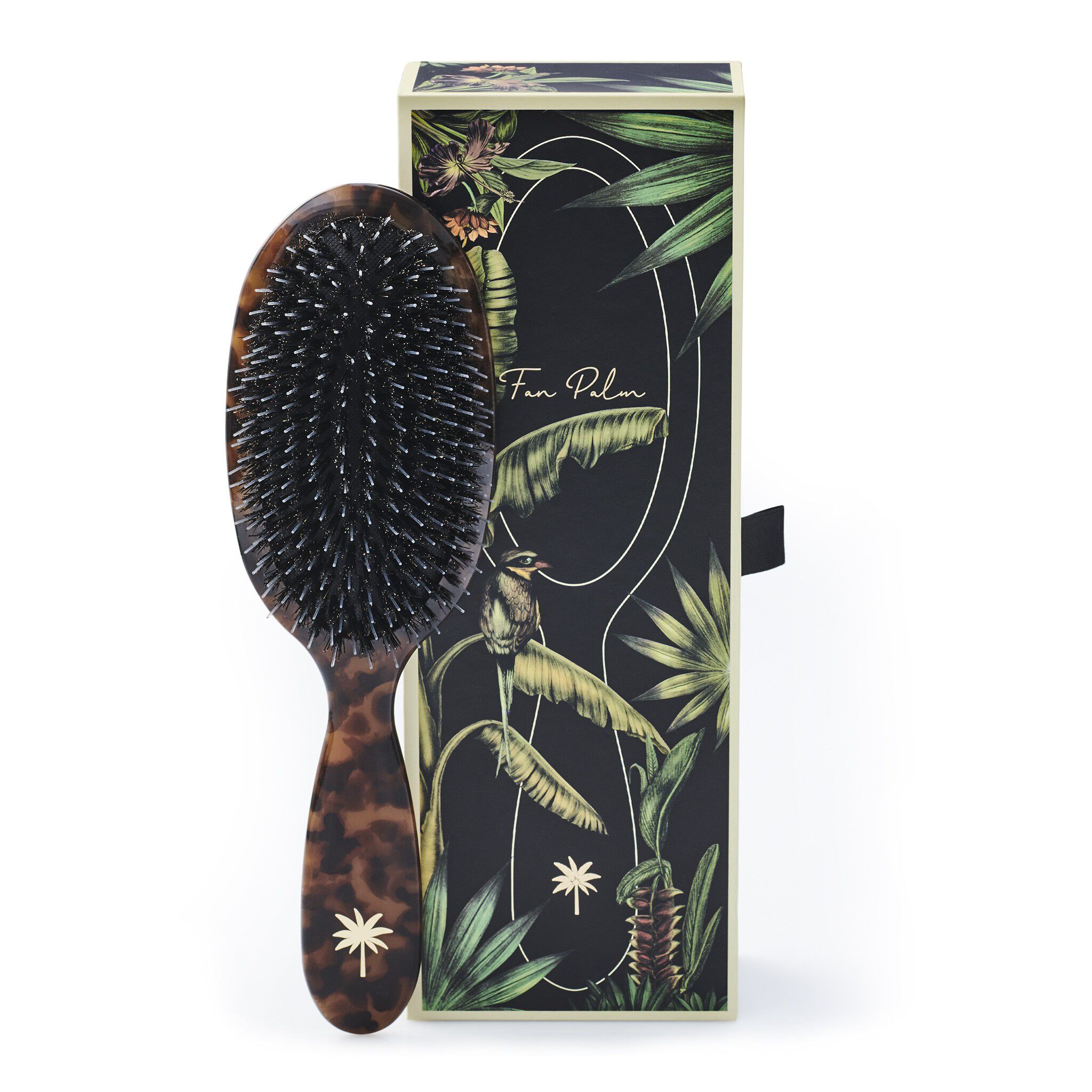 Boar- & Nylon Brush turtle medium