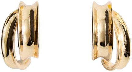 Intertwined hoop earrings