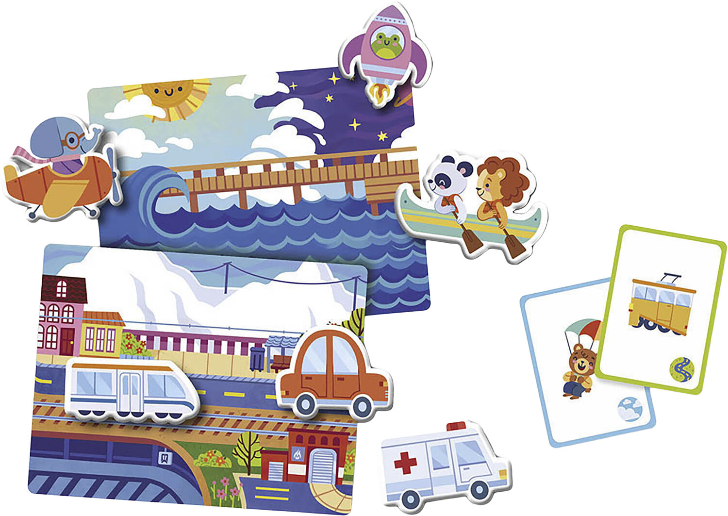 Auzou - Magnetisk leges&aelig;t - Transportmidler