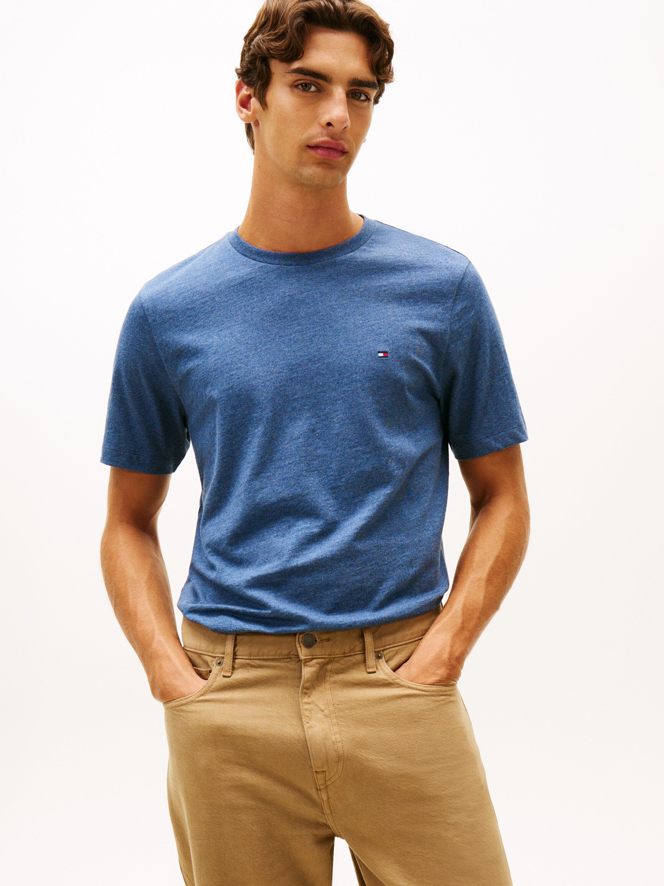 ESSENTIAL REG FIT HEATHER TEE