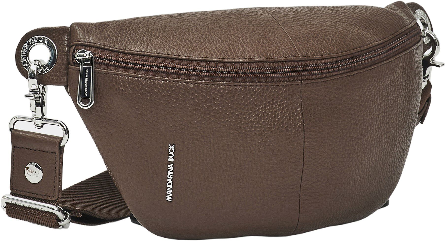 MELLOW LEATHER BUM BAG / MILK CHOCOLATE