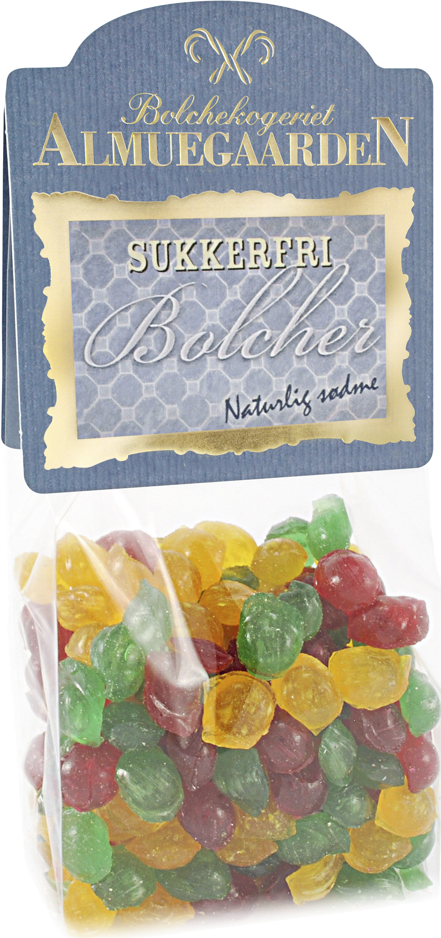 Sukkerfri Frugtperle bolcher med smag af blandet frugt