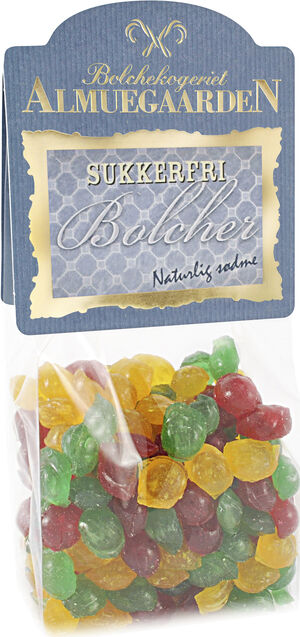 Sukkerfri Frugtperle bolcher med smag af blandet frugt