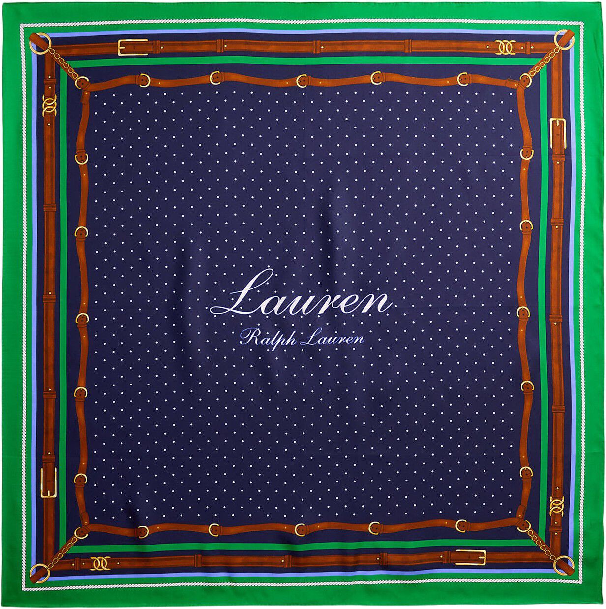 SILK-DOTTED EQUESTRIN SQR