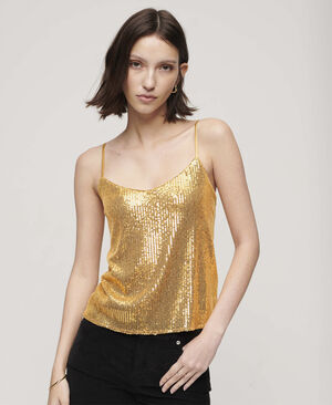 SEQUIN CAMI VEST TOP
