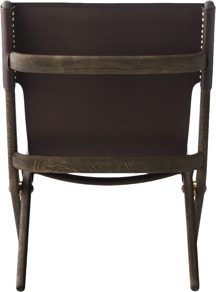 Saxe chair - Brunolieret eg / Brun l&aelig;der