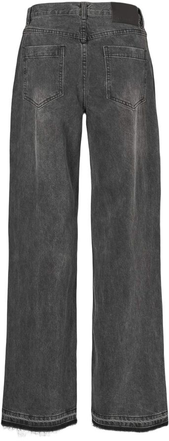Denim black straight pants - Fellin