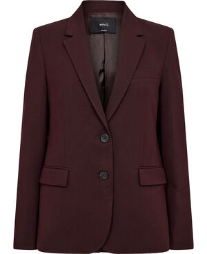 Straight-fit suit blazer