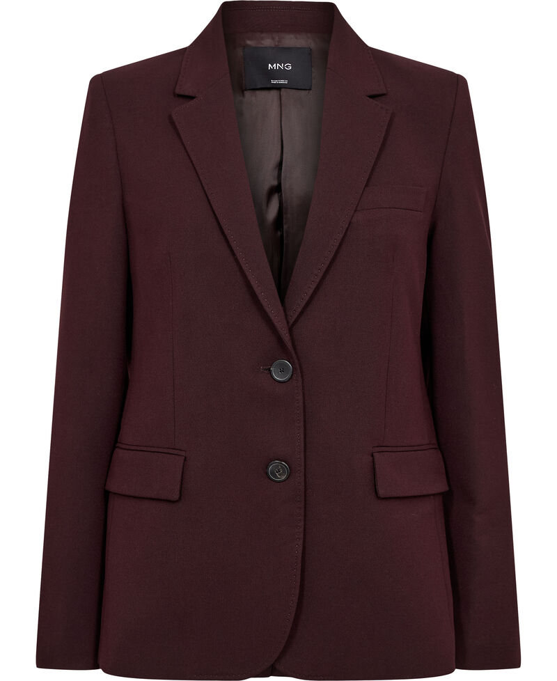 Straight-Fit Suit Blazer