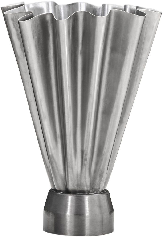 Vase, HDFlood, B&oslash;rstet s&oslash;lvfinish