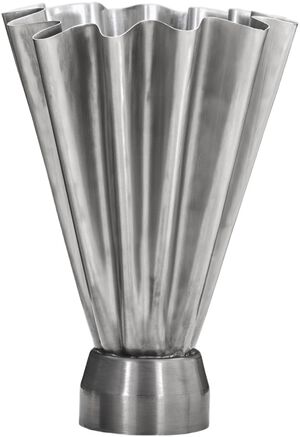 Vase, HDFlood, B&oslash;rstet s&oslash;lvfinish