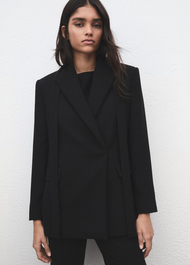 Suit Jacket With Scarf