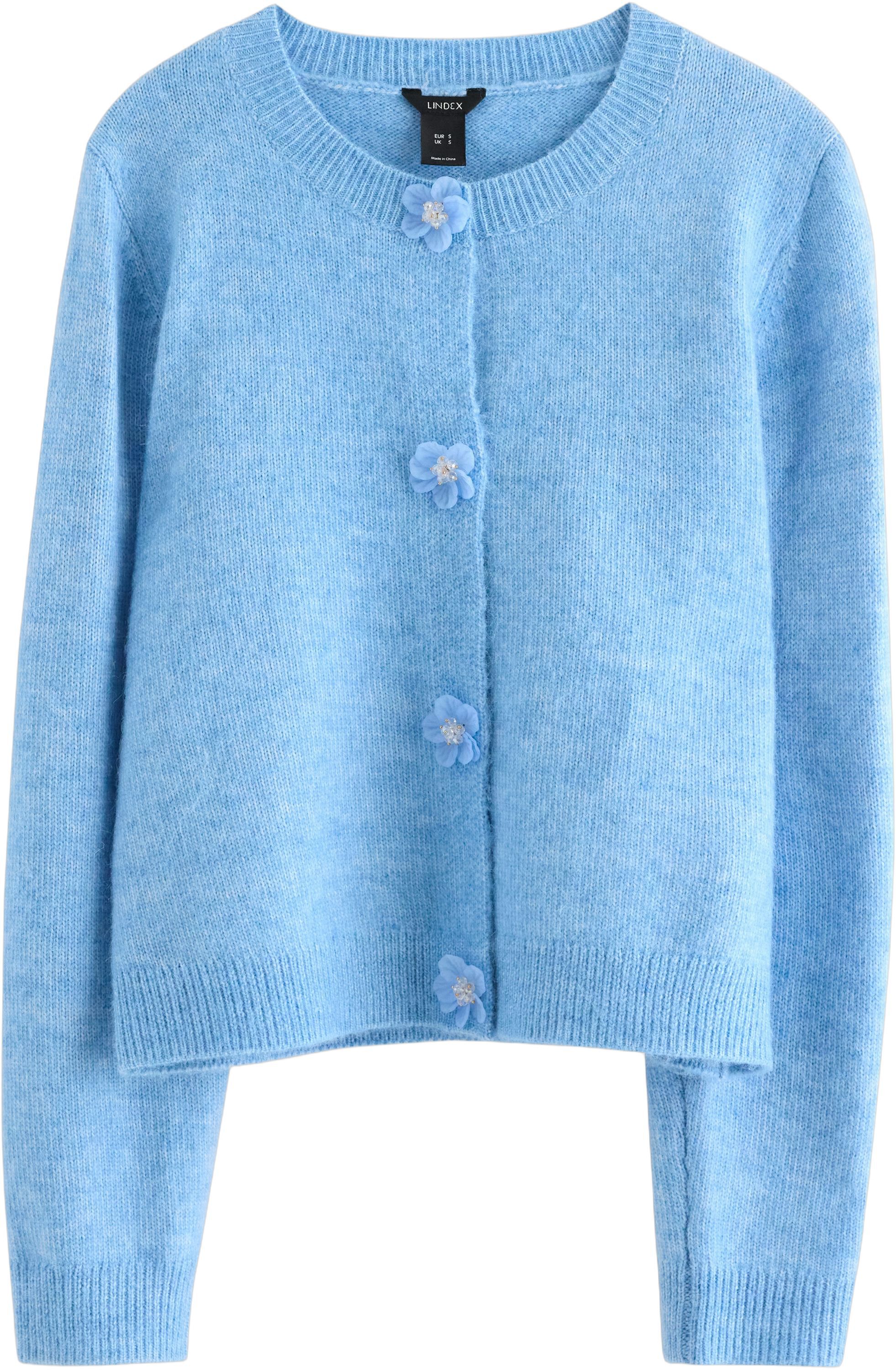 Knitted cardigan with a relaxed fit