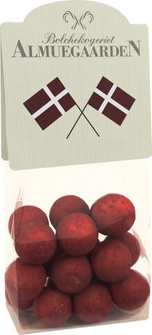 Chokolade-lakridser med hindbær (flag-anledningskort)