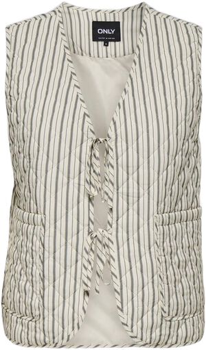 ONLSMILLA QUILTED STRIPE WAISTCOAT